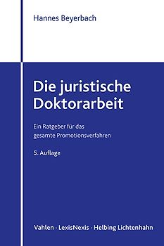 Die juristische Doktorarbeit