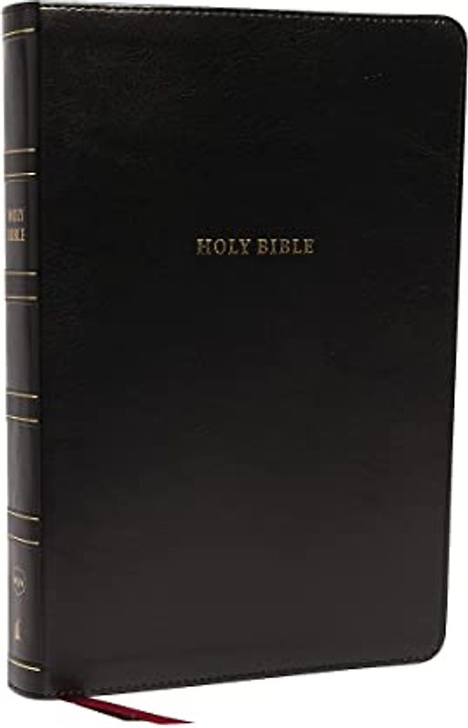 Nkjv, Reference Bible, Super Giant Print, Leathersoft, Black, Red Letter Edition, Comfort Print