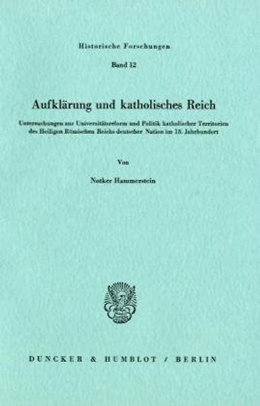 Aufklärung und katholisches Reich.
