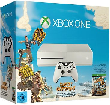 Microsoft Xbox One 500 GB Special Sunset Overdrive Edition [incl. Wireless Controller, sans jeu] blanche
