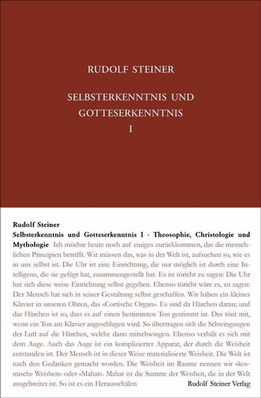 Selbsterkenntnis und Gotteserkenntnis I