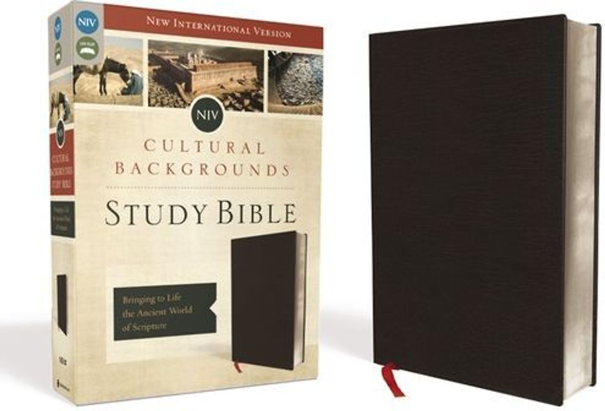 NIV, Cultural Backgrounds Study Bible, Bonded Leather, Black