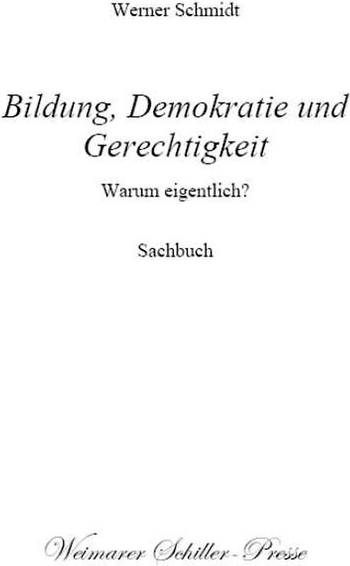 Bildung, Demokratie und Gerechtigkeit