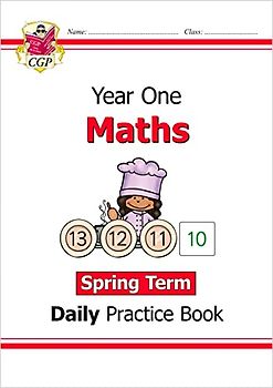 KS1 Maths Daily Practice Book: Year 1 - Spring Term: superb for catching up at home (CGP KS1 Maths)