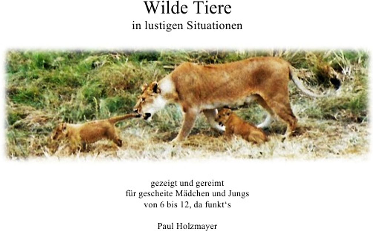Wilde Tiere in lustigen Situationen