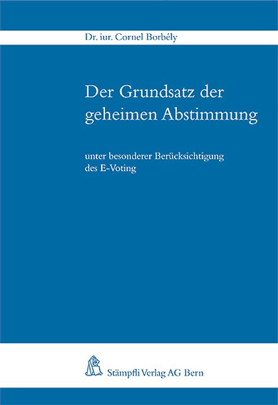 Der Grundsatz der geheimen Abstimmung