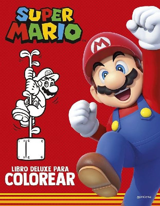 Super Mario: libro deluxe para colorear