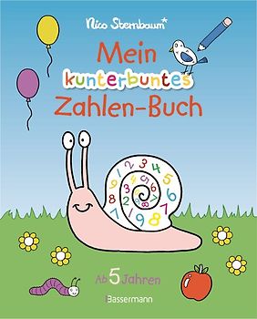 Mein kunterbuntes Zahlen-Buch. Spielerisch die Zahlen von 1 bis 20 lernen. Für Vorschulkinder ab 5 Jahren. Durchgehend farbig