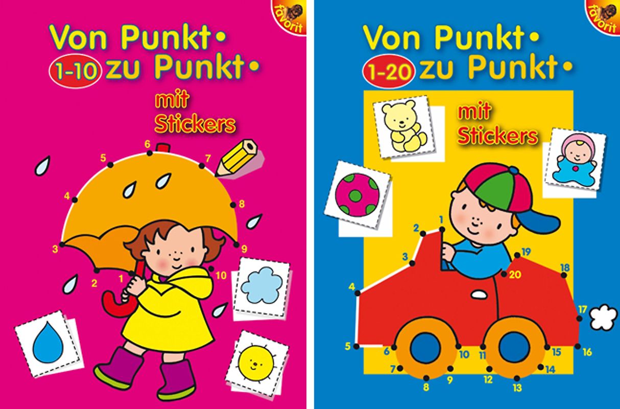 Von Punkt zu Punkt mit Stickern