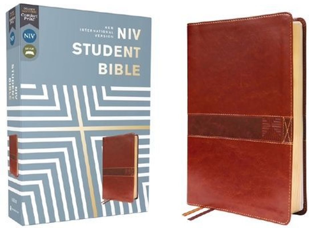 Niv, Student Bible, Leathersoft, Brown, Comfort Print