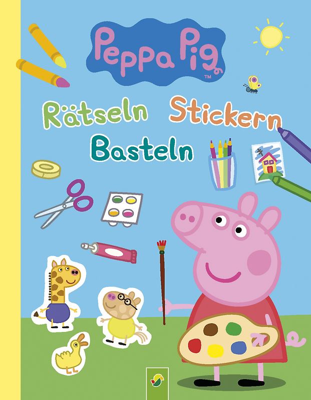 Peppa Pig Rätseln, Stickern, Basteln. Mit 100 farbenfrohen Stickern
