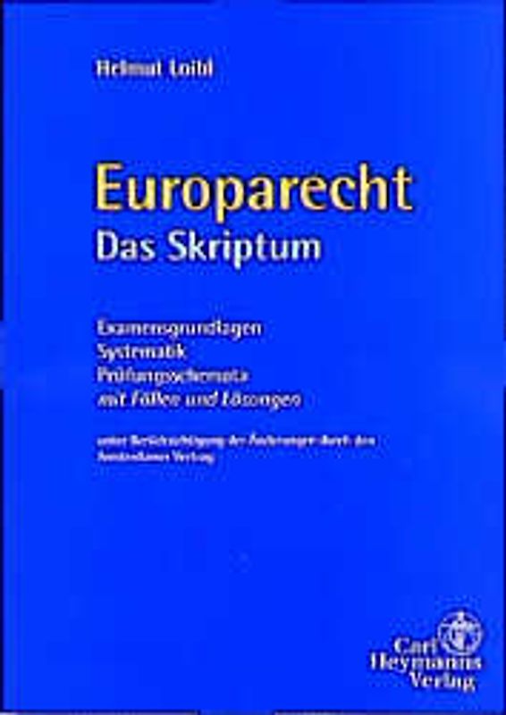 Europarecht - Das Skriptum