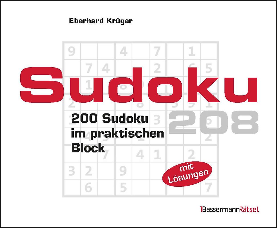 Sudokublock 208 (5 Exemplare à 2,99 €)