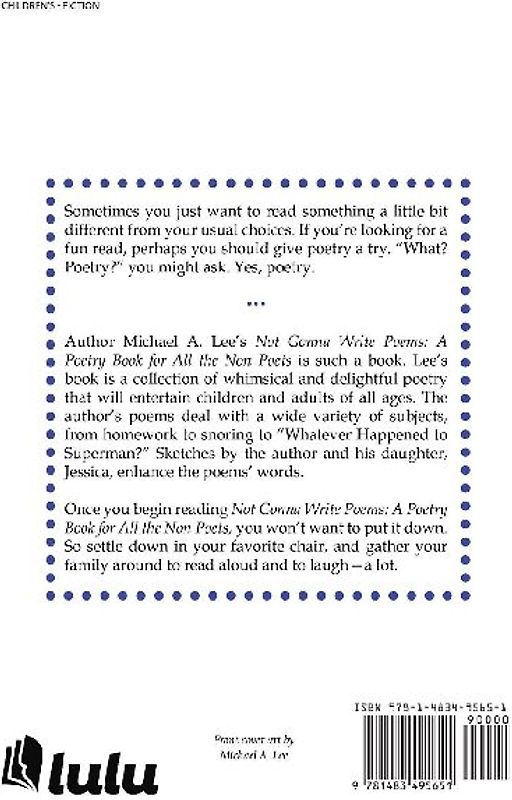 Not Gonna Write Poems