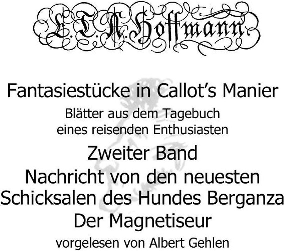 Fantasiestücke in Callots Manier