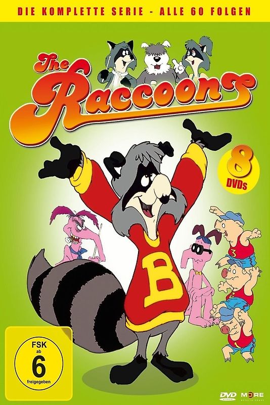 Die Raccoons-Die Komplette Serie (8 DVD Softbox) DVD