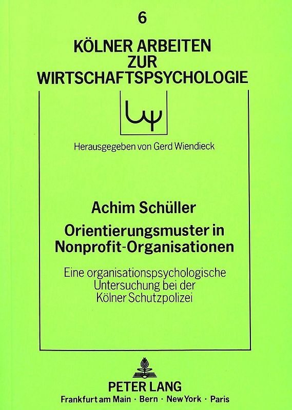 Orientierungsmuster in Nonprofit-Organisationen