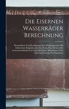 Die Eisernen Wasserräder Berechnung