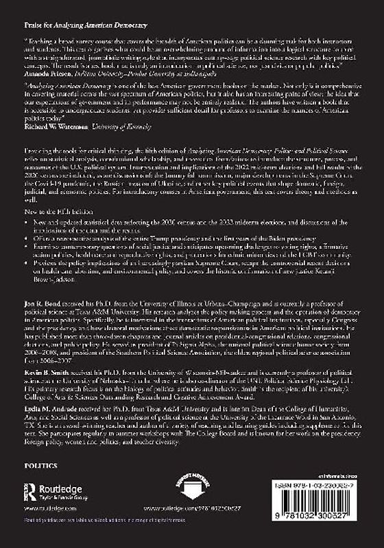 Analyzing American Democracy