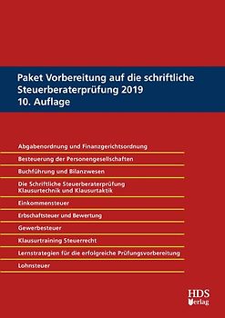 Paket Vorbereitung auf die schriftliche Steuerberaterprüfung 2019