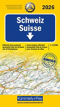 Kümmerly+Frey Strassenkarte ACS Schweiz 2026 1:275.000