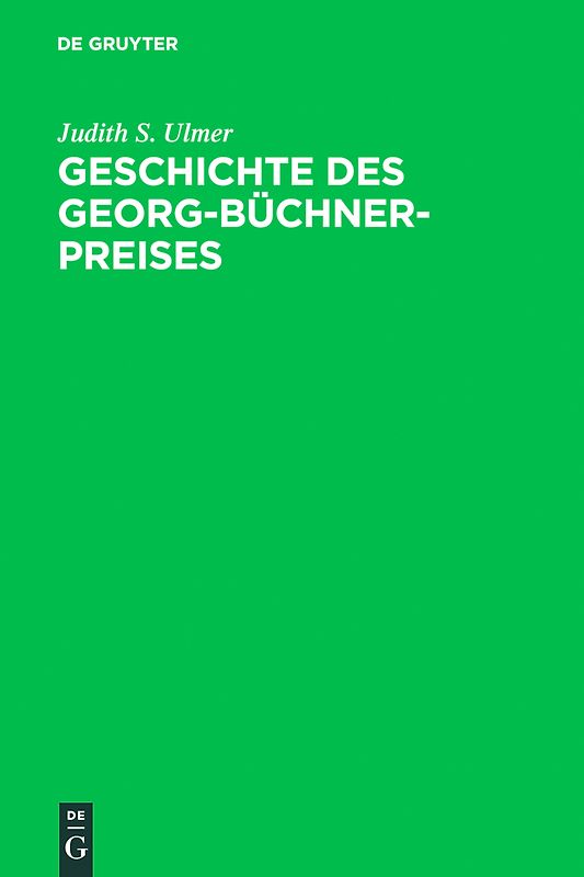 Geschichte des Georg-Büchner-Preises