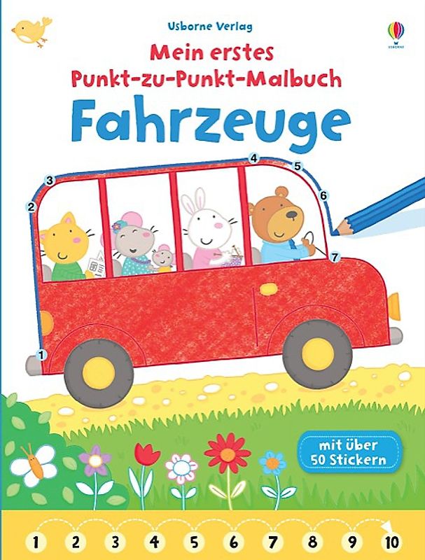 Mein erstes Punkt-zu-Punkt-Malbuch: Fahrzeuge