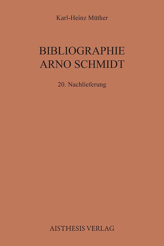 Bibliographie Arno Schmidt