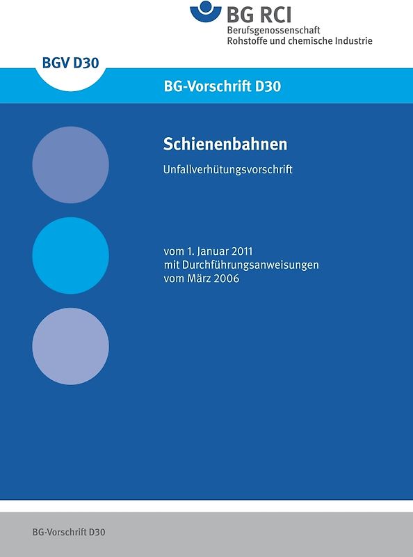 DGUV Vorschrift 73 - Schienenbahnen