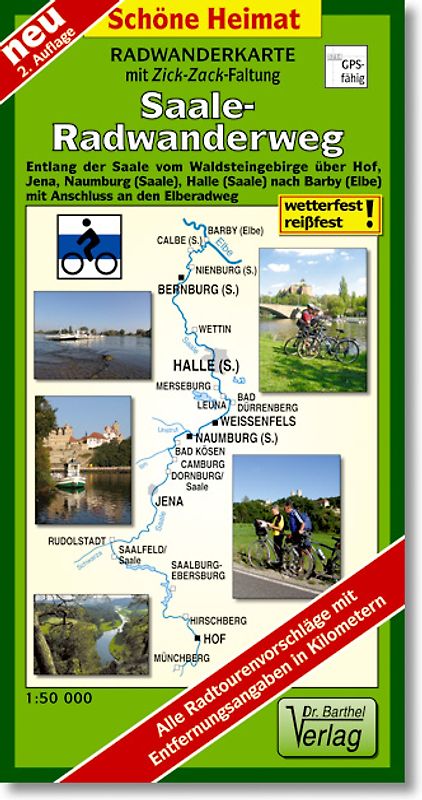 Radwanderkarte Saaleradweg