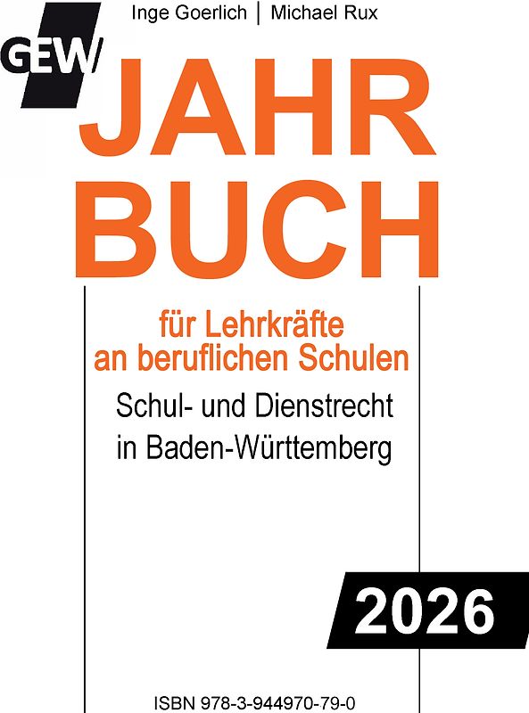 GEW-Jahrbuch 2026 für Lehrkräfte an berufliche Schulen