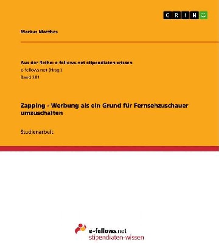 Zapping - Werbung als ein Grund für Fernsehzuschauer umzuschalten