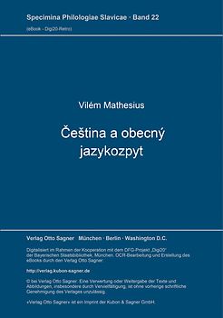 Čeština a obecný jazykozpyt