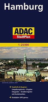 ADAC StadtPlan Hamburg 1:25 000