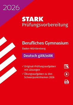 STARK Deutsch - Abitur Berufliches Gymnasium 2026 BW - Prüfungsvorbereitung