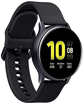 Samsung Galaxy Watch Active2 44 mm - Boîtier en aluminium noir et bracelet sport noir [Wi-Fi + 4G]