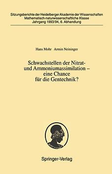 Schwachstellen der Nitrat- und Ammoniumassimilation — eine Chance für die Gentechnik?