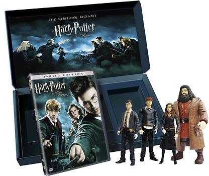 Harry Potter 5 Collector`s Edition limitiert (2 DVDs inkl. 4 Harry Potter Actionfiguren: Harry, Ron, Hermine und Hagrid) DVD