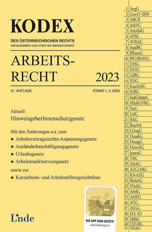 KODEX Arbeitsrecht 2023