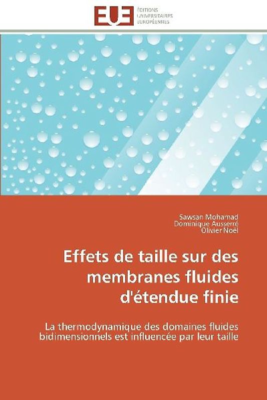 Effets de taille sur des membranes fluides d'étendue finie