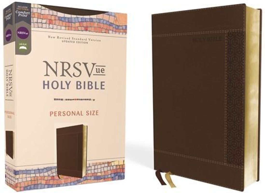 Nrsvue, Holy Bible, Personal Size, Leathersoft, Brown, Comfort Print