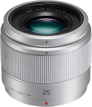 Panasonic Lumix G 25 mm F1.7 46 mm Objetivo (Montura Micro Four Thirds) plata