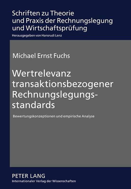 Wertrelevanz transaktionsbezogener Rechnungslegungsstandards