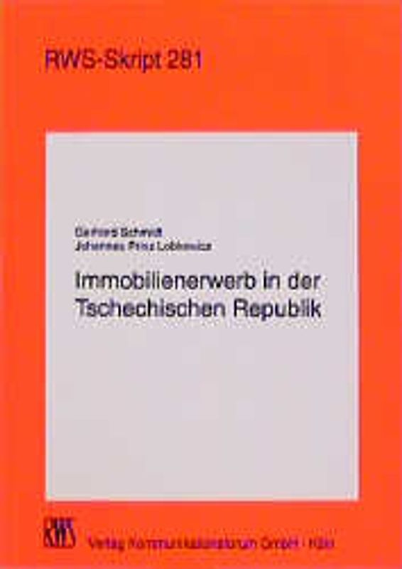 Immobilienerwerb in der Tschechischen Republik