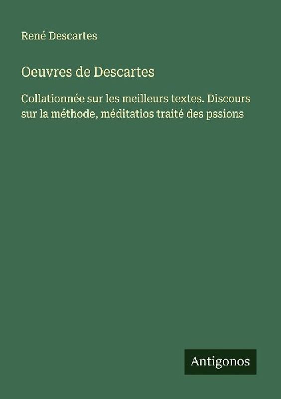 Oeuvres de Descartes