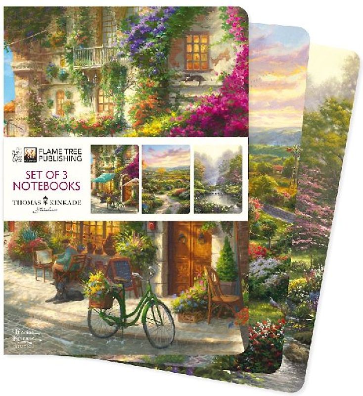 Thomas Kinkade Set of 3 Standard Notebooks