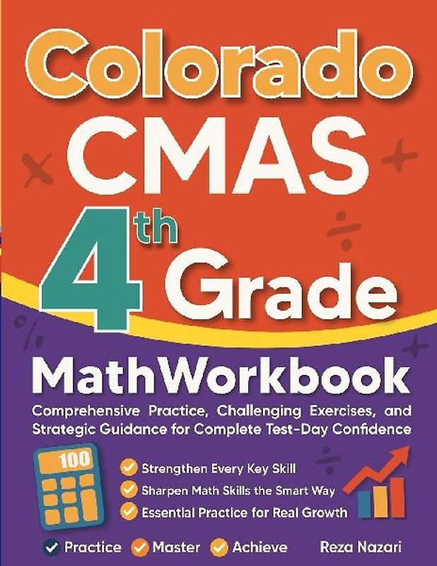 Colorado CMAS Grade 4 Math Workbook