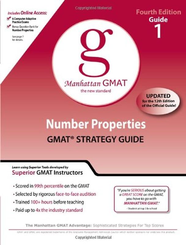 Manhattan GMAT: Band 1 - Number Properties - Andrew Yang [5. Auflage 2010]