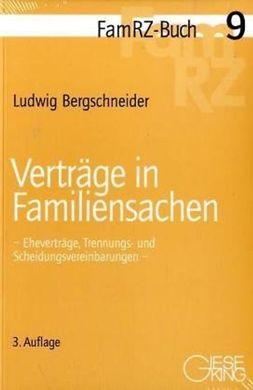 Verträge in Familiensachen