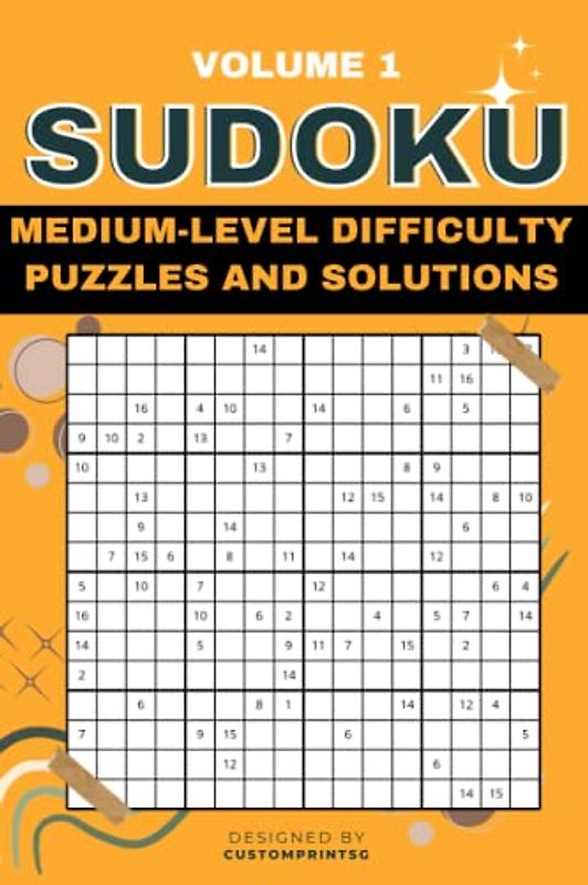 100 Sudoku Medium Level Challenging Puzzles with Solutions: A Fun Travel Companion